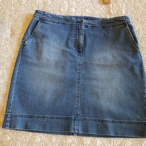 Talbot's denim Skirt 14 petite11h